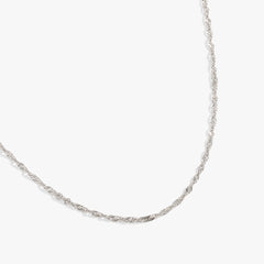 Singapore Chain Charm & Layering Necklace| Alex and Ani Stainless Steel Silver | Alex and Ani