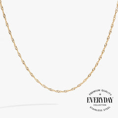 Singapore Chain Charm & Layering Necklace| Alex and Ani Stainless Steel Silver | Alex and Ani