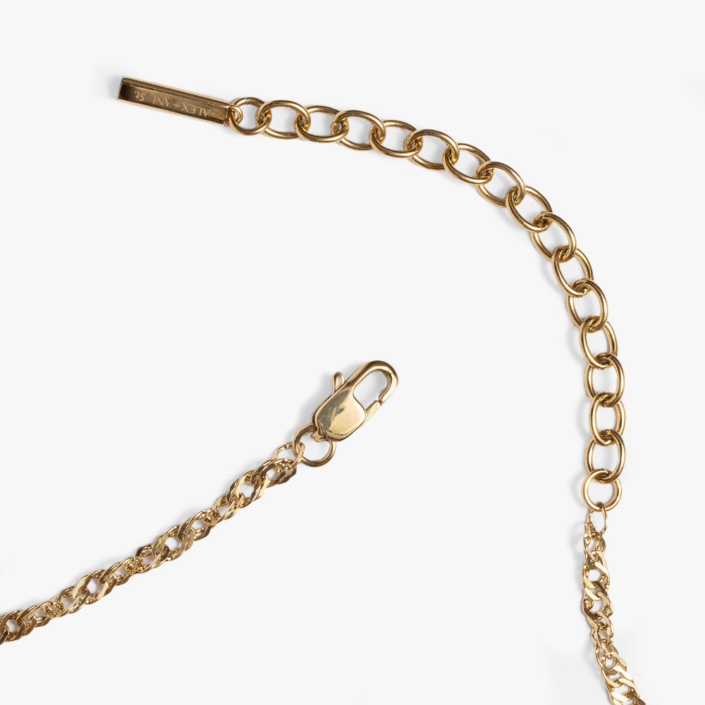 Singapore Chain Charm & Layering Necklace| Alex and Ani Stainless Steel Silver | Alex and Ani