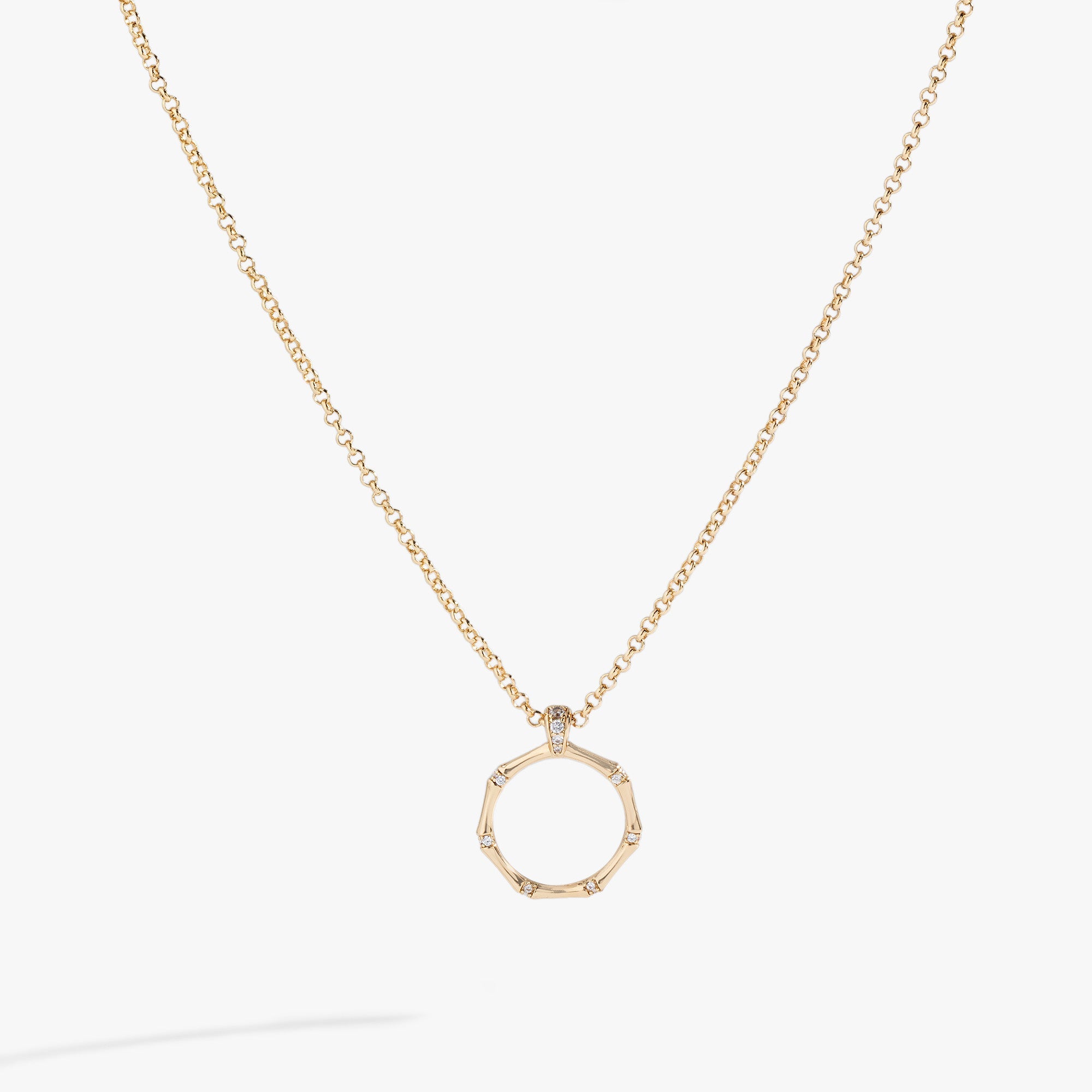 Bamboo Pendant Gold | Alex and Ani