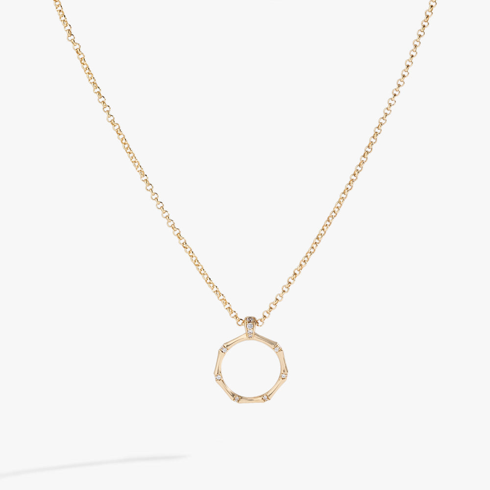 Bamboo Pendant Gold | Alex and Ani