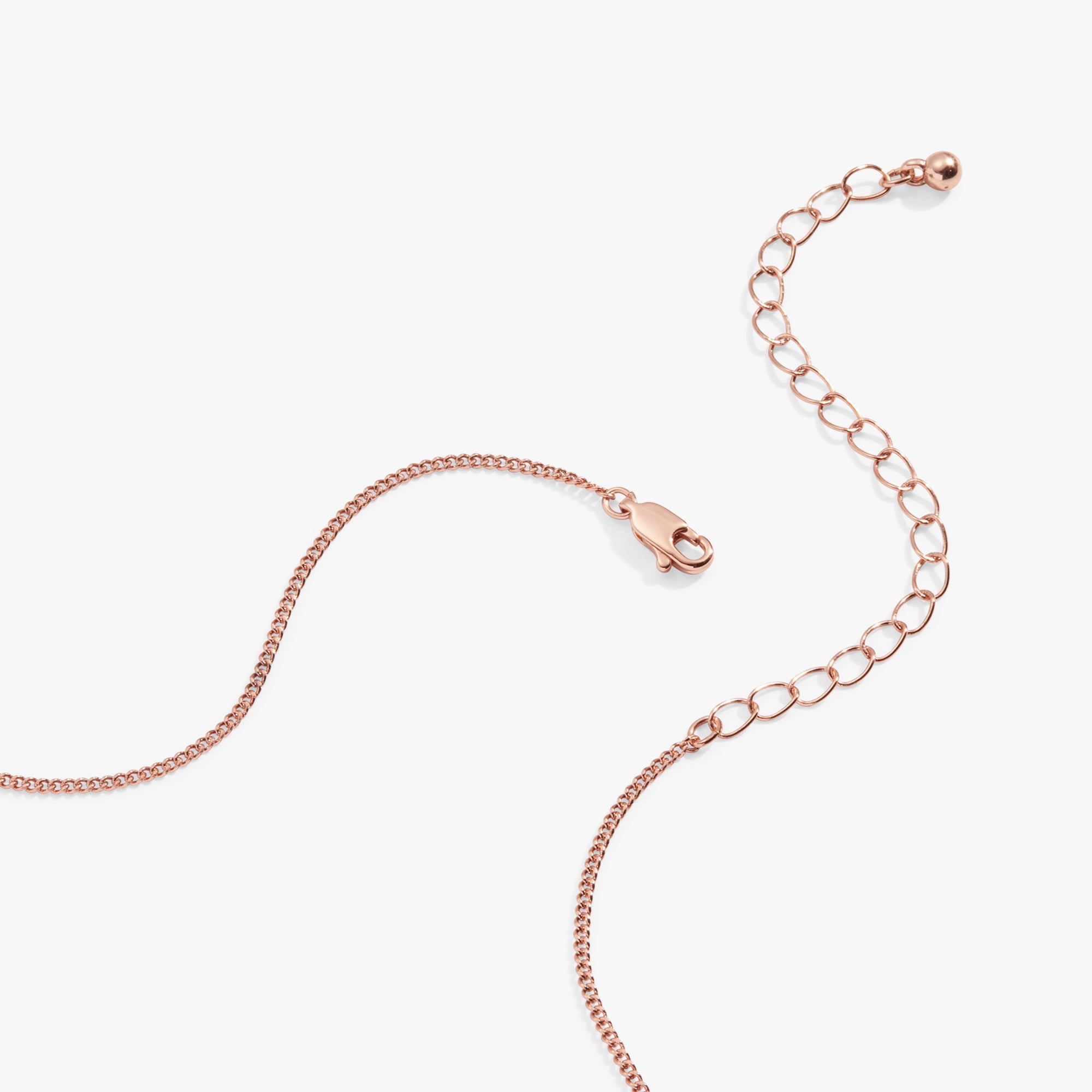Bar Necklace with Crystal Accent Shiny Rose Gold | Alex and Ani