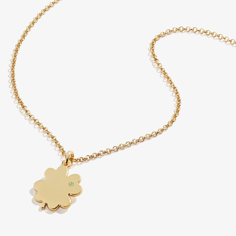 Four-Leaf Clover Necklace, 21" Gold | Alex and Ani