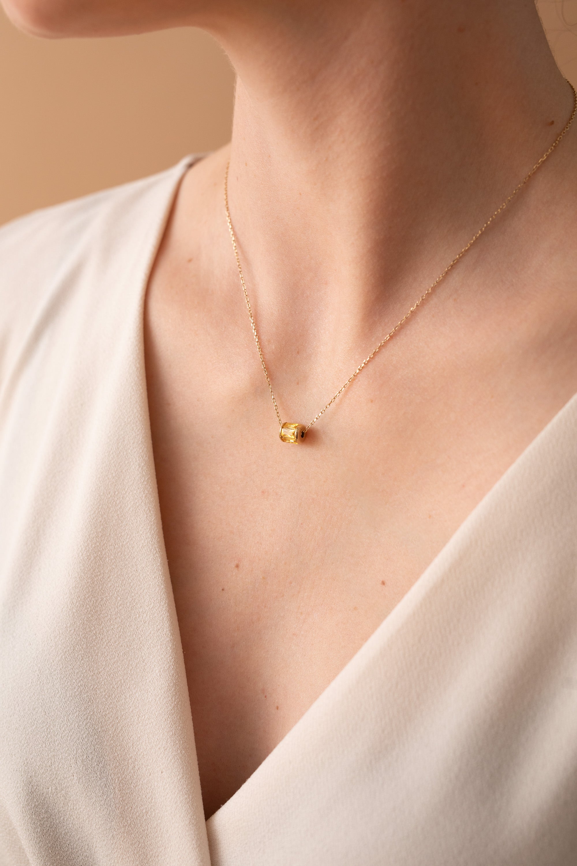 November Birthstone Precious Pendant Necklace 14kt Gold Over Sterling Silver | Alex and Ani