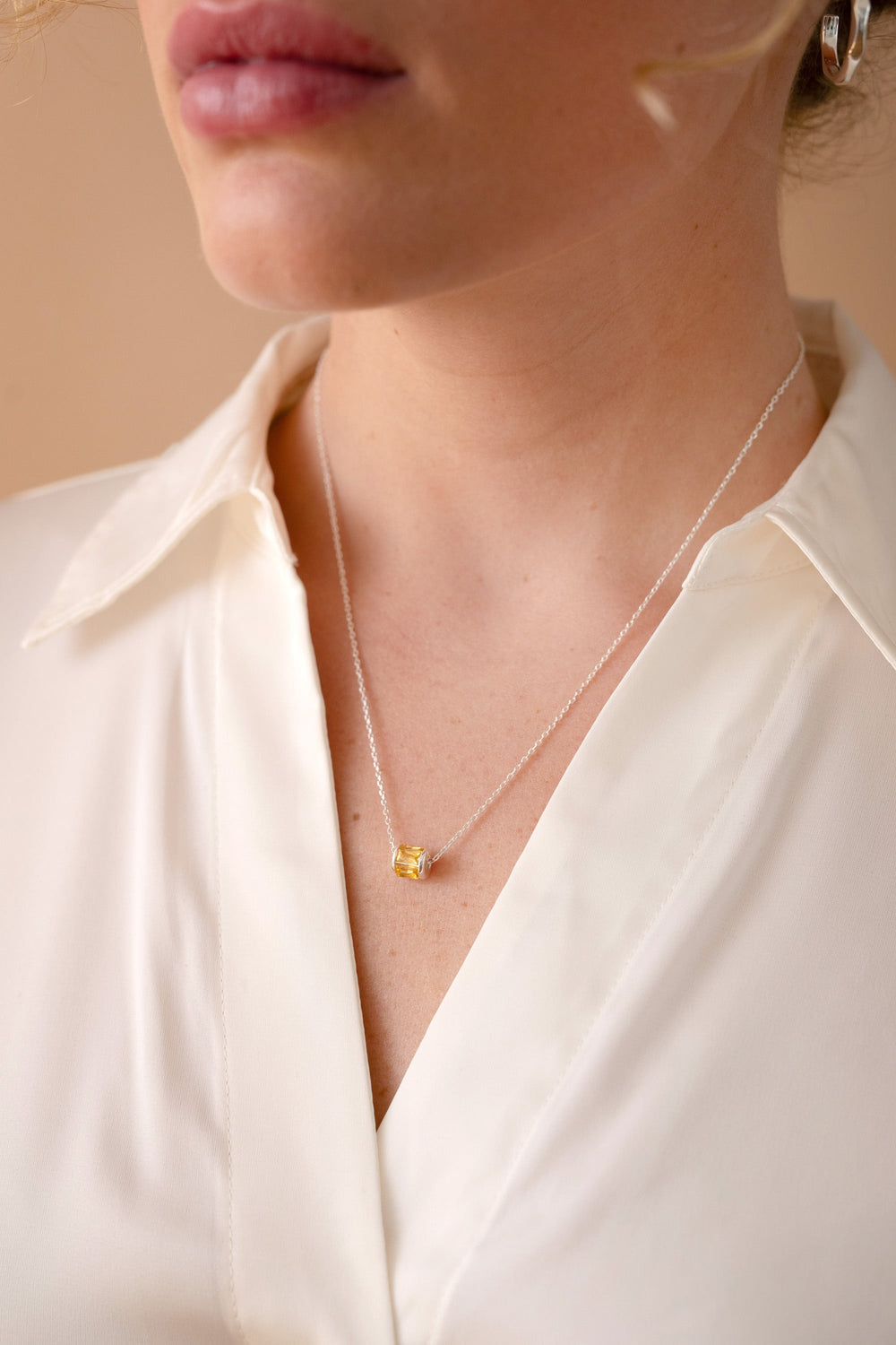 November Birthstone Precious Pendant Necklace 14kt Gold Over Sterling Silver | Alex and Ani