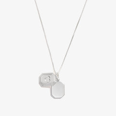 Slider Tag Heart Charm Necklace Gold | Alex and Ani