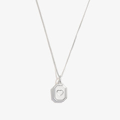 Slider Tag Heart Charm Necklace Gold | Alex and Ani