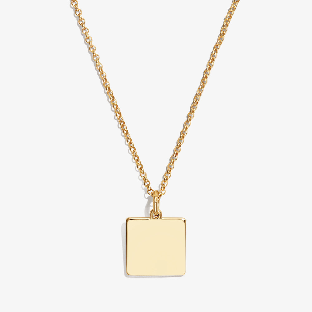 Square Charm Necklace - Alex and Ani Silver | Alex and Ani