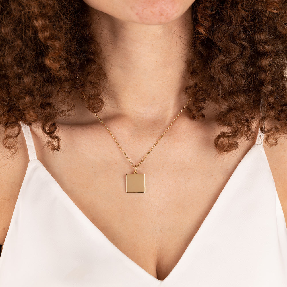 Square Charm Necklace - Alex and Ani Silver | Alex and Ani