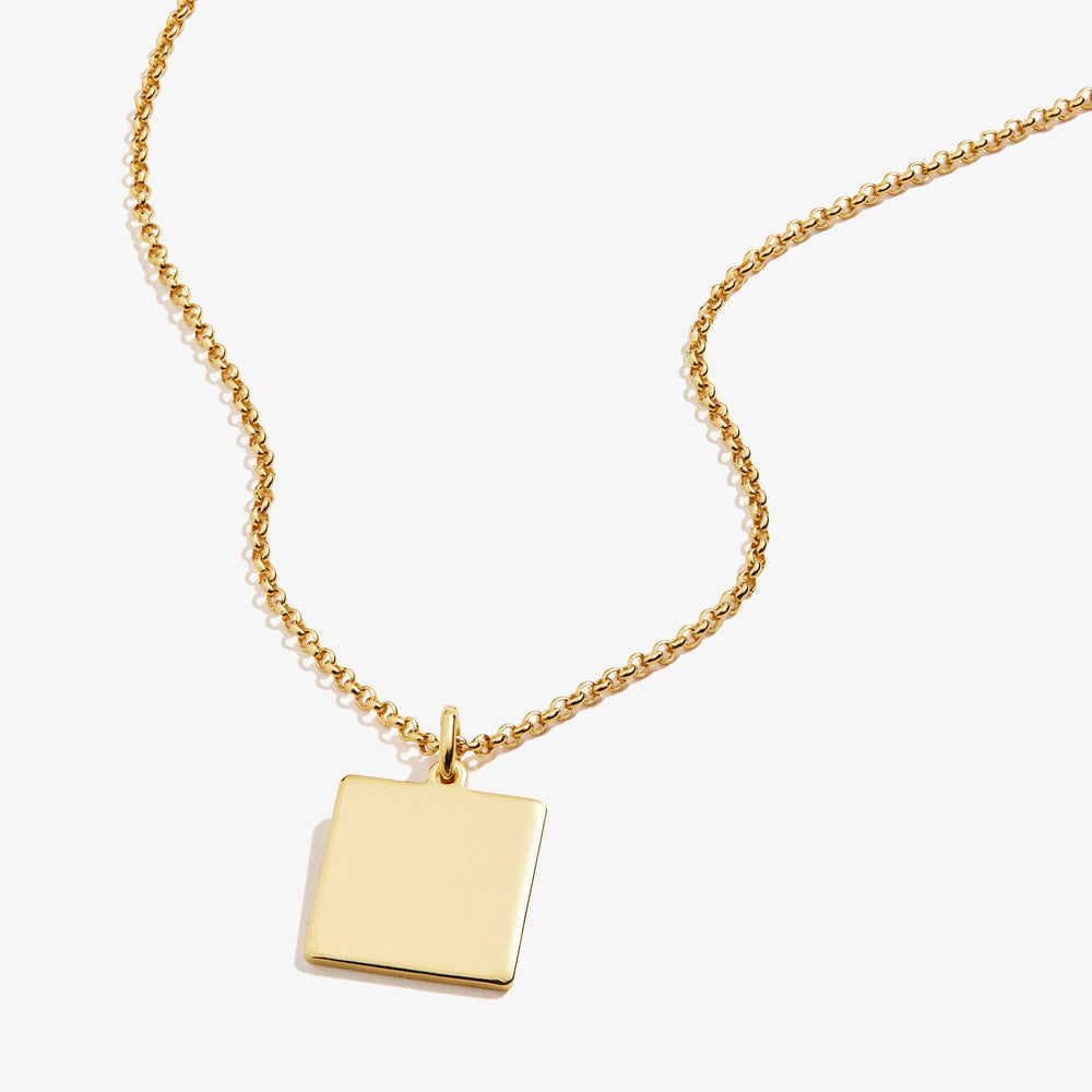 Square Charm Necklace - Alex and Ani Silver | Alex and Ani