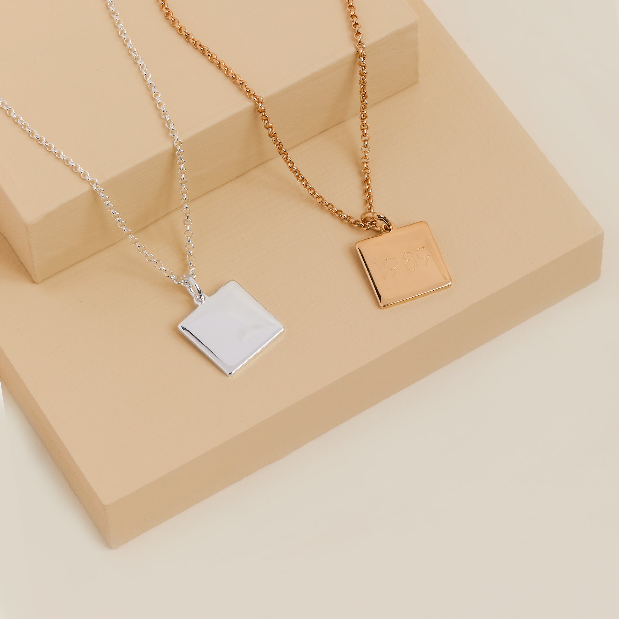 Square Charm Necklace - Alex and Ani Silver | Alex and Ani
