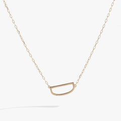 Precious Elongated Initial Necklace D Sterling Silver | Alex and Ani