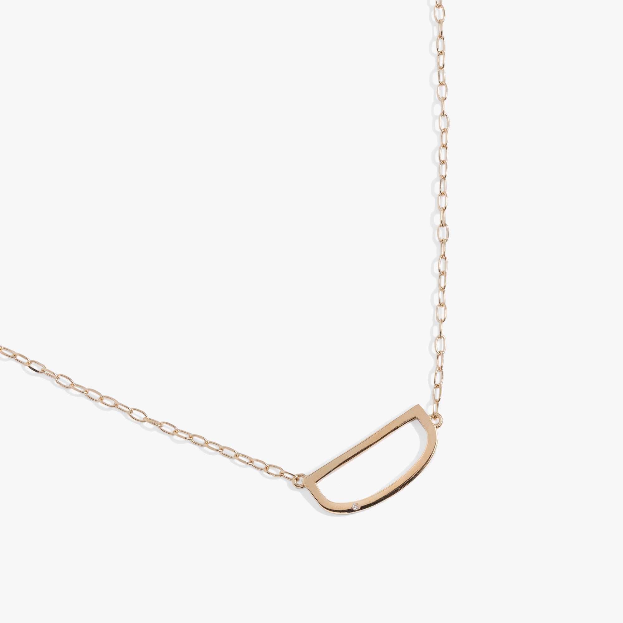Precious Elongated Initial Necklace D Sterling Silver | Alex and Ani
