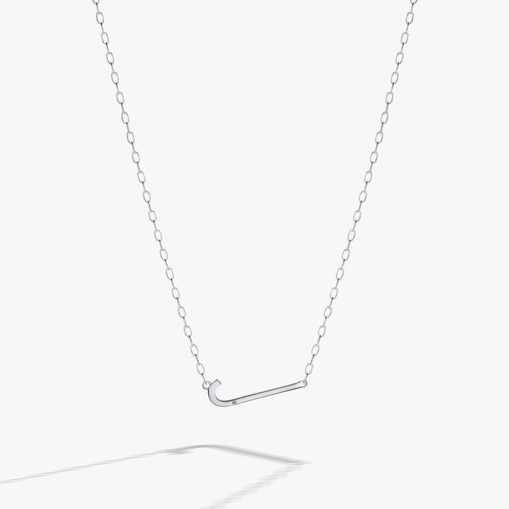 Precious Elongated Initial Necklace J 14kt Gold Over .925 Sterling Silver | Alex and Ani