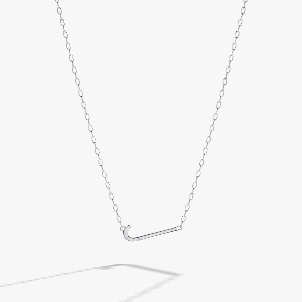 Precious Elongated Initial Necklace J 14kt Gold Over .925 Sterling Silver | Alex and Ani