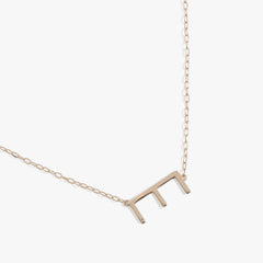 Precious Elongated Initial Necklace E 14kt Gold Over .925 Sterling Silver | Alex and Ani