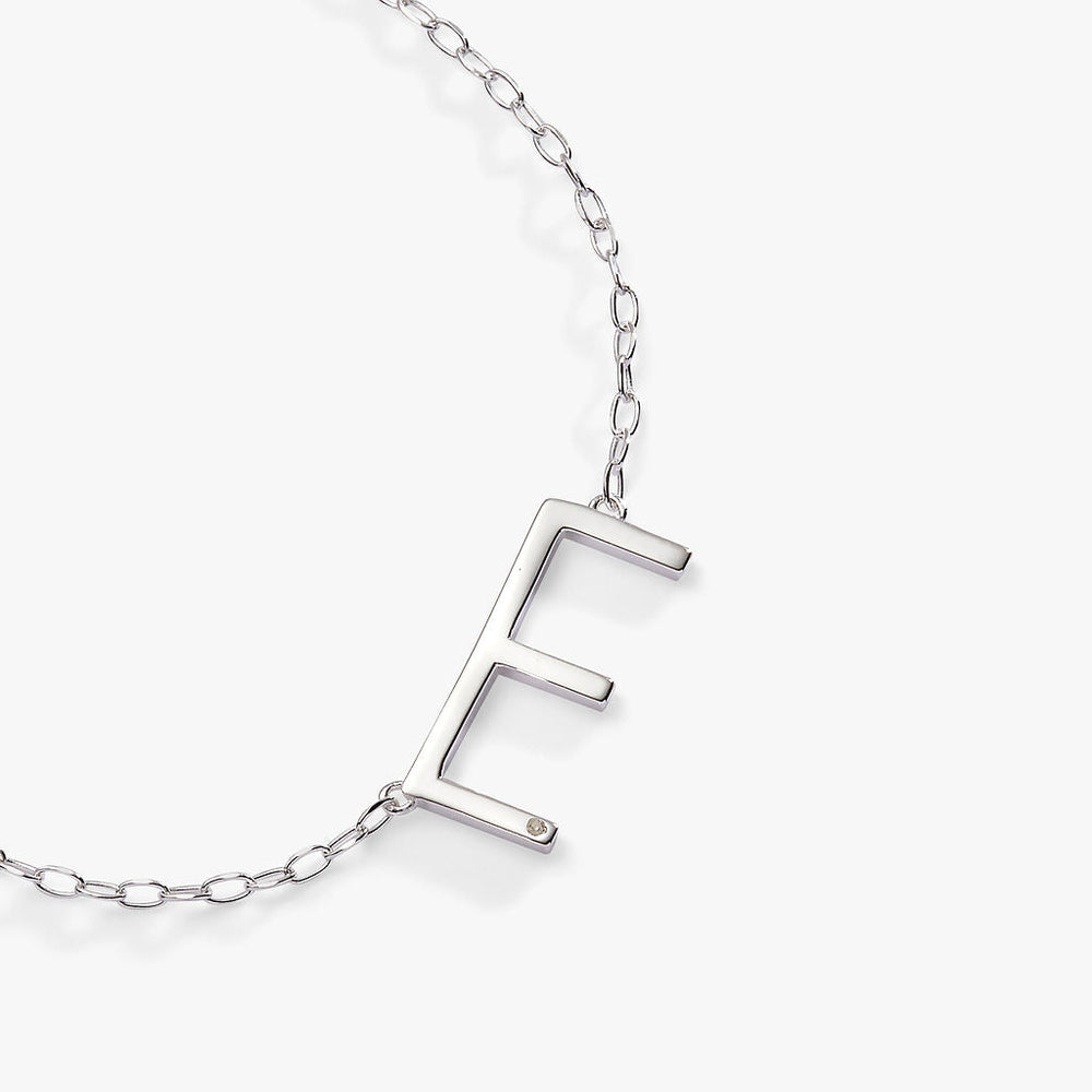Precious Elongated Initial Necklace E 14kt Gold Over .925 Sterling Silver | Alex and Ani