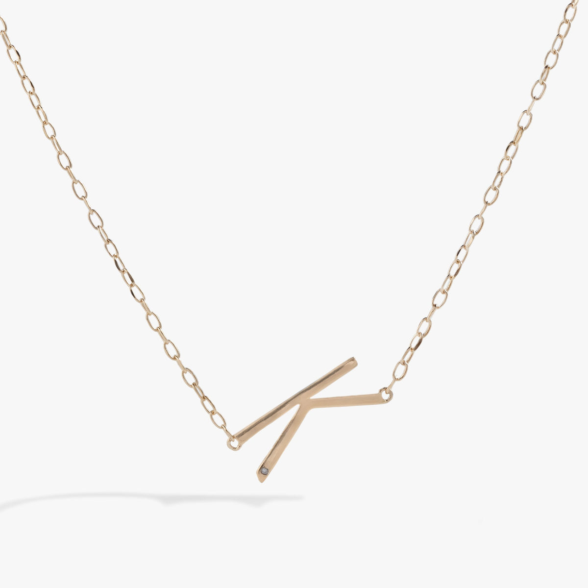 Precious Elongated Initial Necklace K 14kt Gold Over .925 Sterling Silver | Alex and Ani