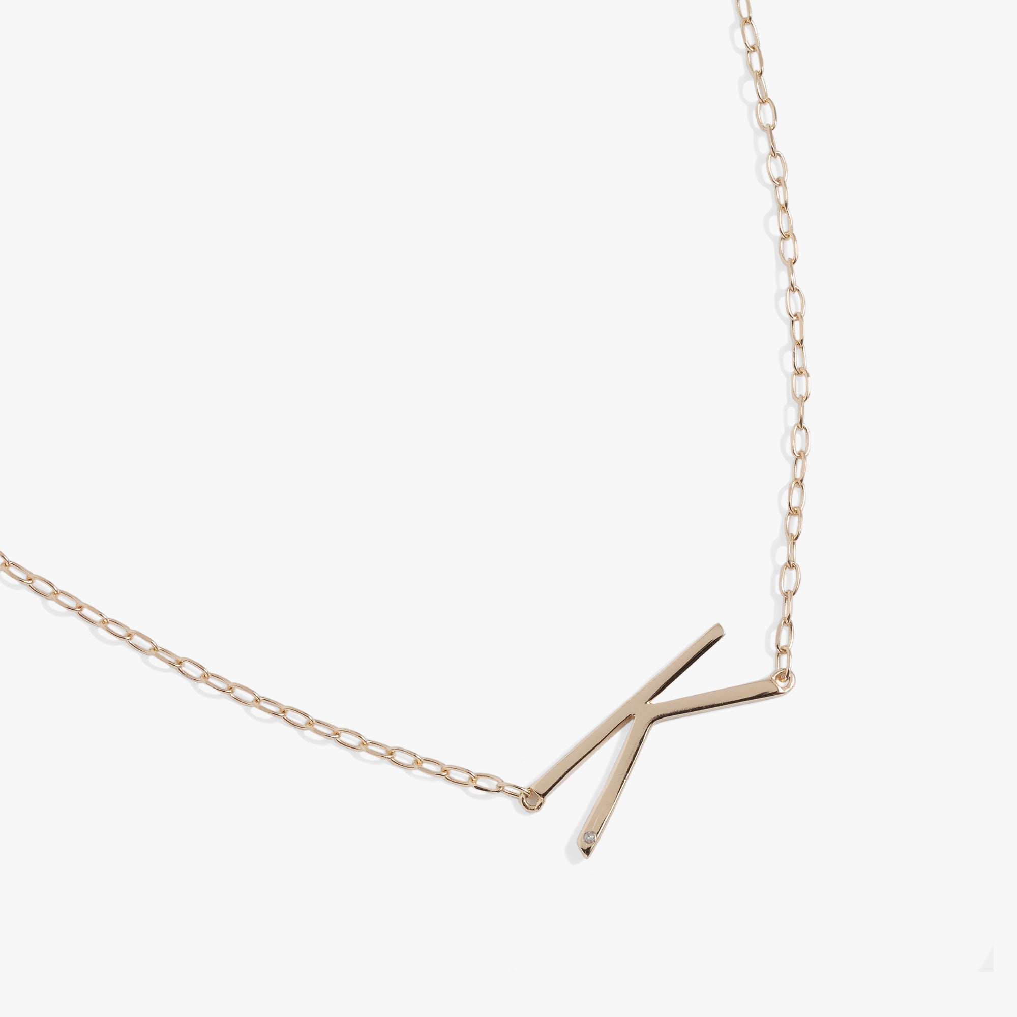 Precious Elongated Initial Necklace K 14kt Gold Over .925 Sterling Silver | Alex and Ani