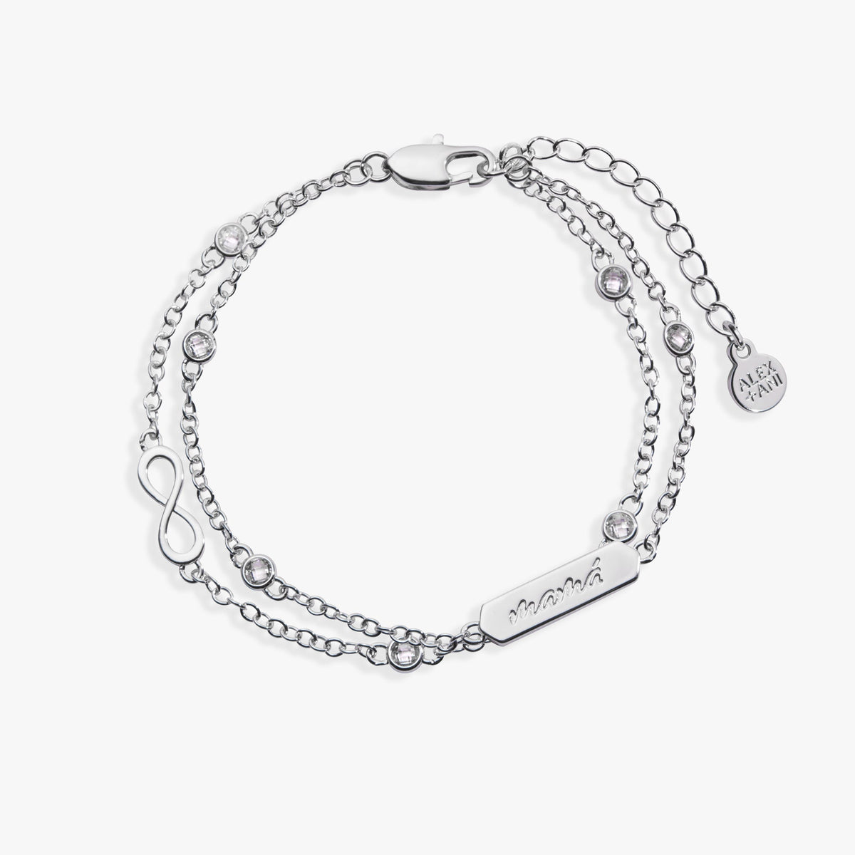 Mexico - Mama Infinity Adjustable Bracelet Silver | Alex and Ani