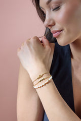 “Home is where the heart is” Sister Stranded Bracelet Stainless Steel Gold | Alex and Ani