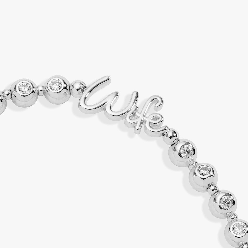 Wife Elongated Crystal Stretch Bracelet Gold | Alex and Ani