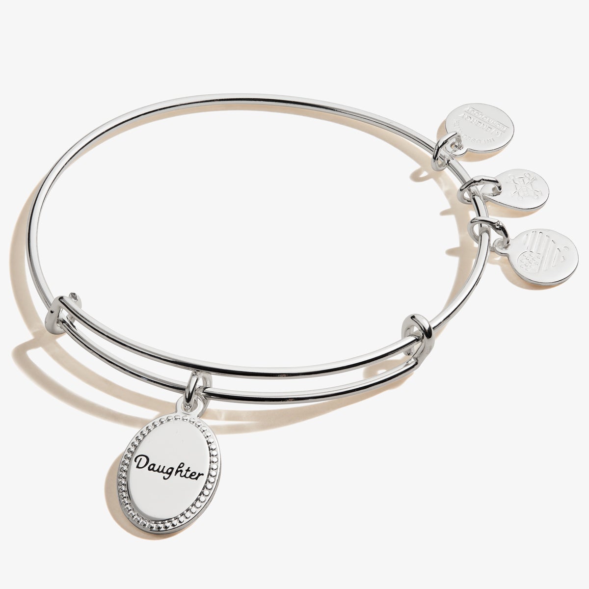 Daughter, 'Most Precious Gift' Charm Bangle Bracelet Antique Silver | Alex and Ani