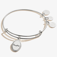 Daughter, 'Most Precious Gift' Charm Bangle Bracelet Antique Silver | Alex and Ani