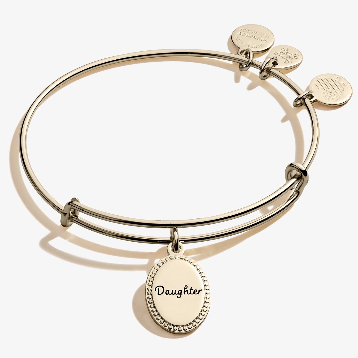 Daughter, 'Most Precious Gift' Charm Bangle Bracelet Antique Silver | Alex and Ani