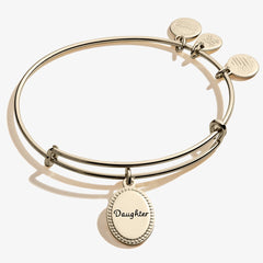 Daughter, 'Most Precious Gift' Charm Bangle Bracelet Antique Silver | Alex and Ani