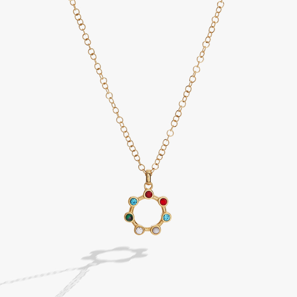 Grandma Crystal Necklace Stainless Steel Gold | Alex and Ani