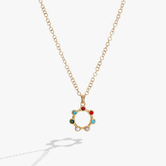 Grandma Crystal Necklace Stainless Steel Gold | Alex and Ani