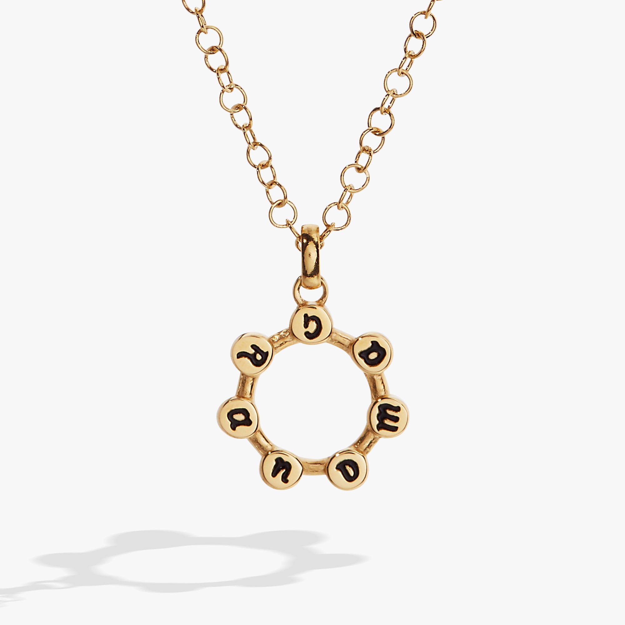 Grandma Crystal Necklace Stainless Steel Gold | Alex and Ani