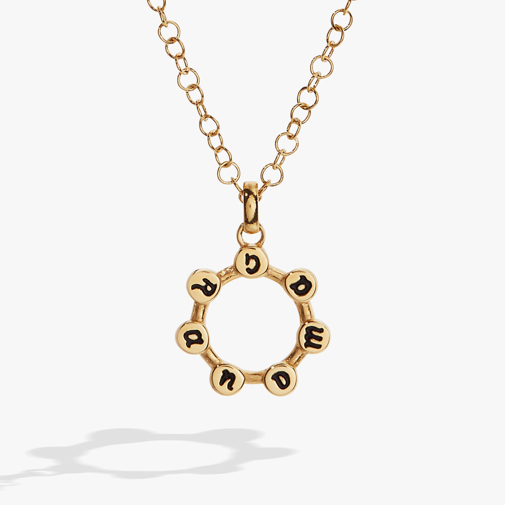 Grandma Crystal Necklace Stainless Steel Gold | Alex and Ani