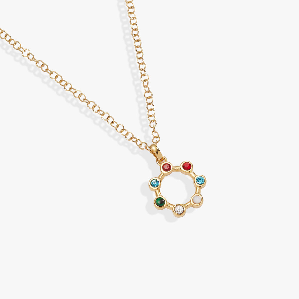 Grandma Crystal Necklace Stainless Steel Gold | Alex and Ani