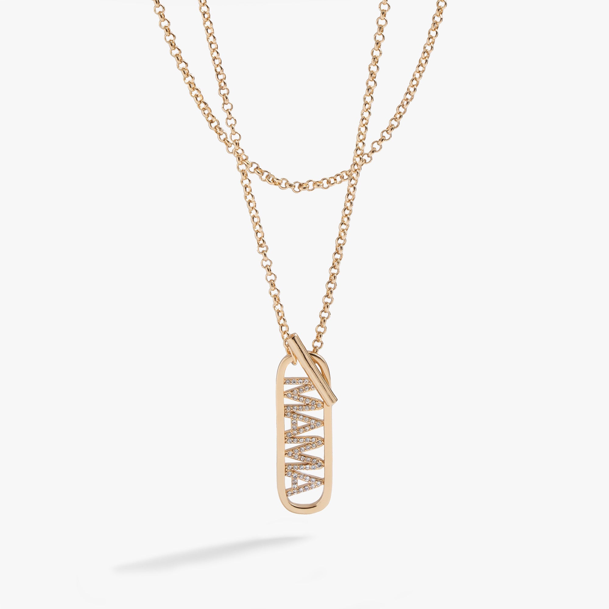 Mama Toggle Pendant Necklace Gold | Alex and Ani