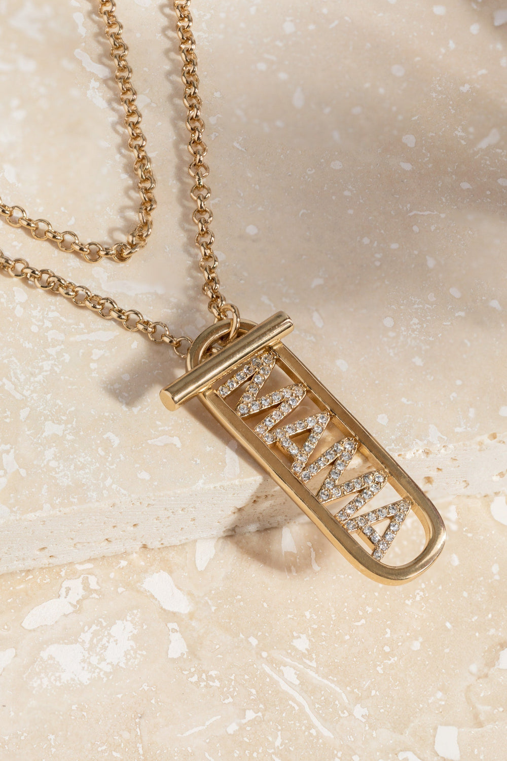 Mama Toggle Pendant Necklace Gold | Alex and Ani