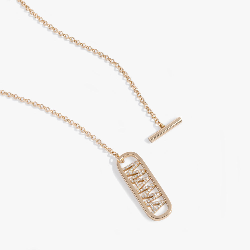 Mama Toggle Pendant Necklace Gold | Alex and Ani