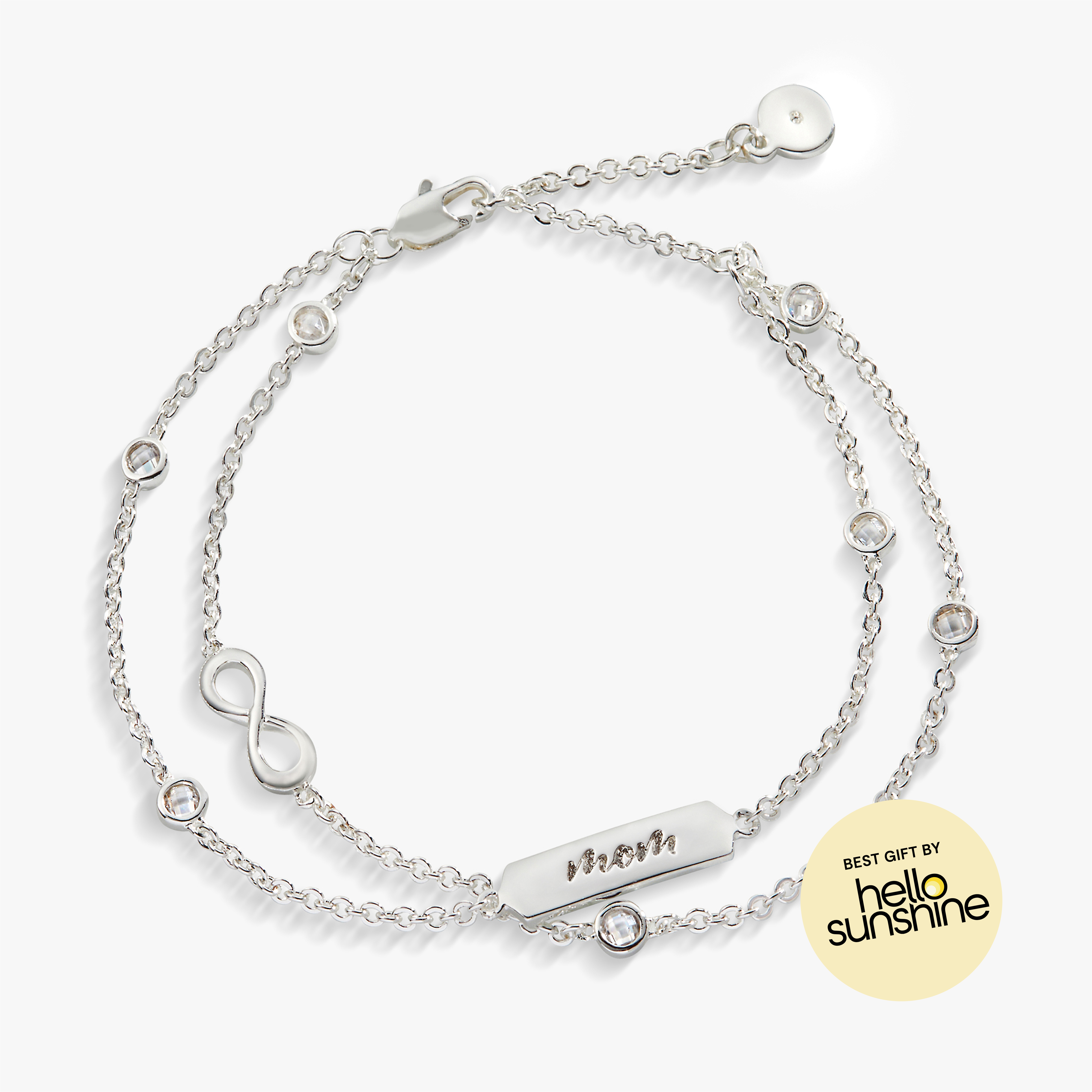 Mom' Infinity Bracelet, Adjustable Silver | Alex and Ani
