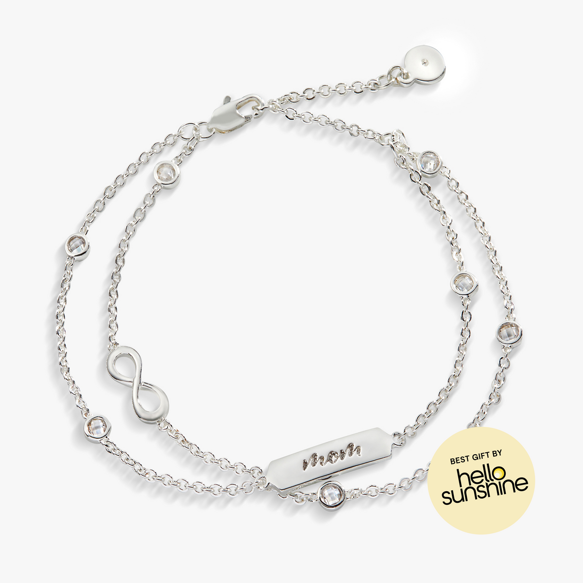 Mom' Infinity Bracelet, Adjustable Silver | Alex and Ani