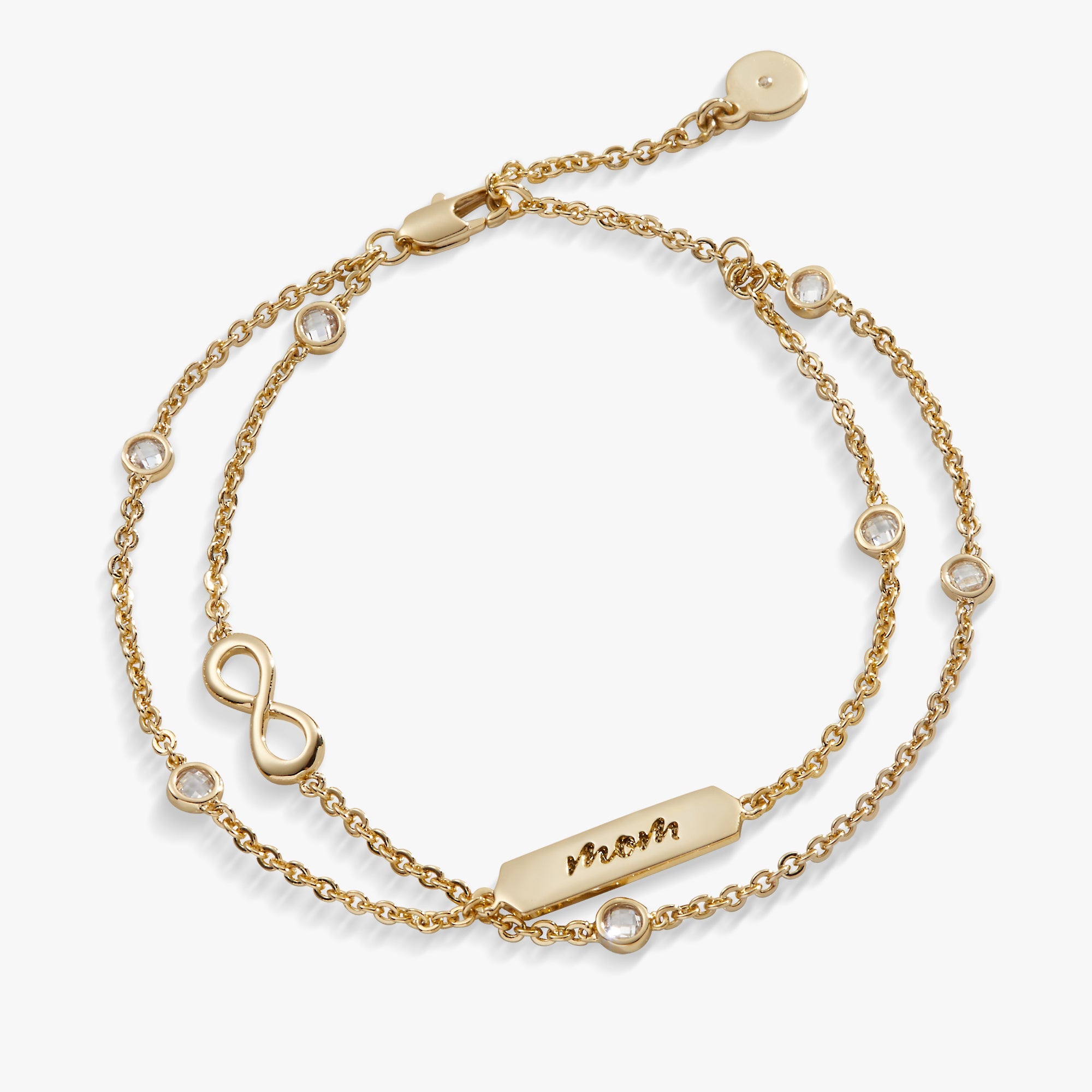 Mom' Infinity Bracelet, Adjustable Silver | Alex and Ani