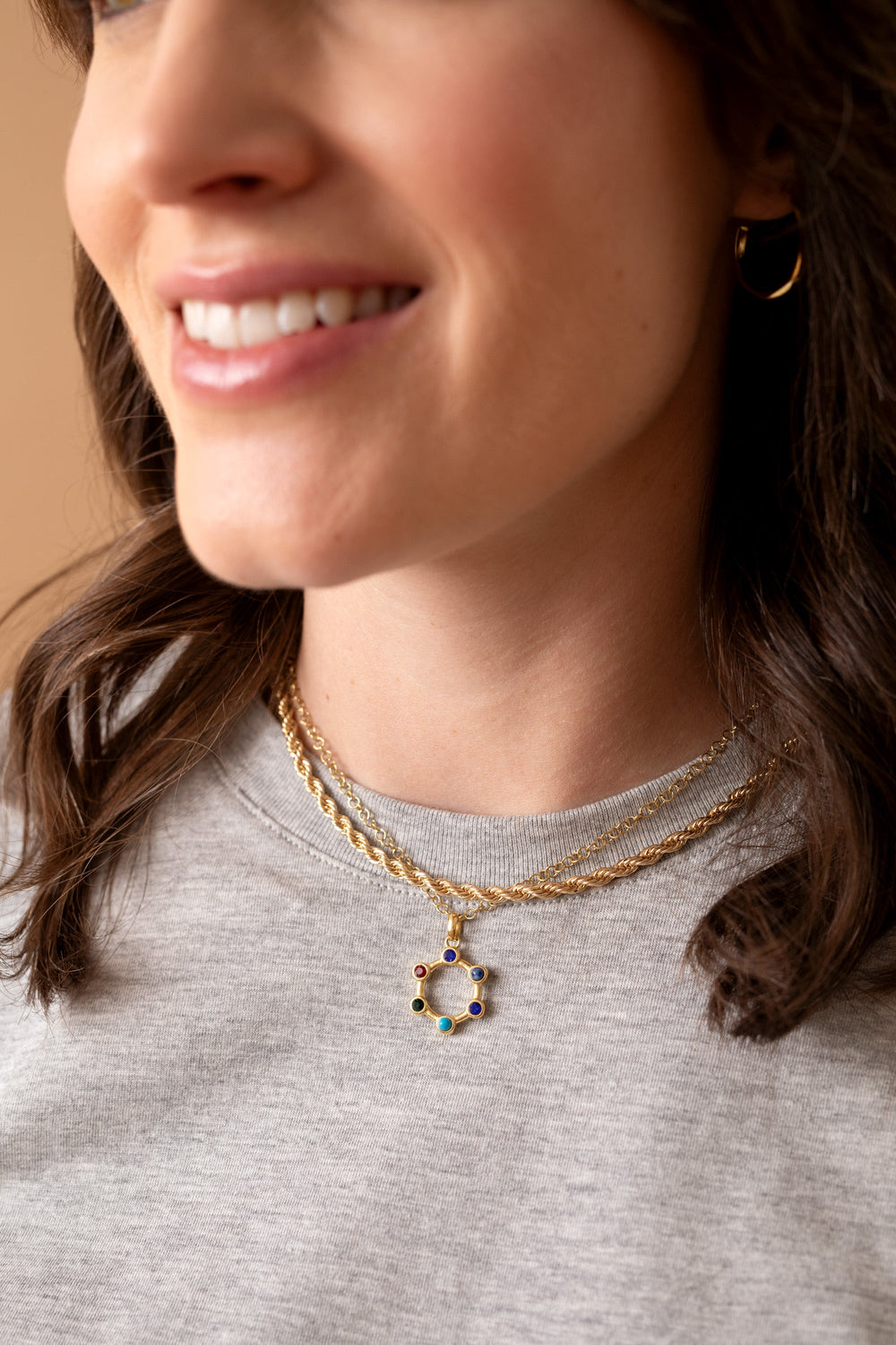 Sister Acrostic Interchangeable Necklace Stainless Steel Gold | Alex and Ani