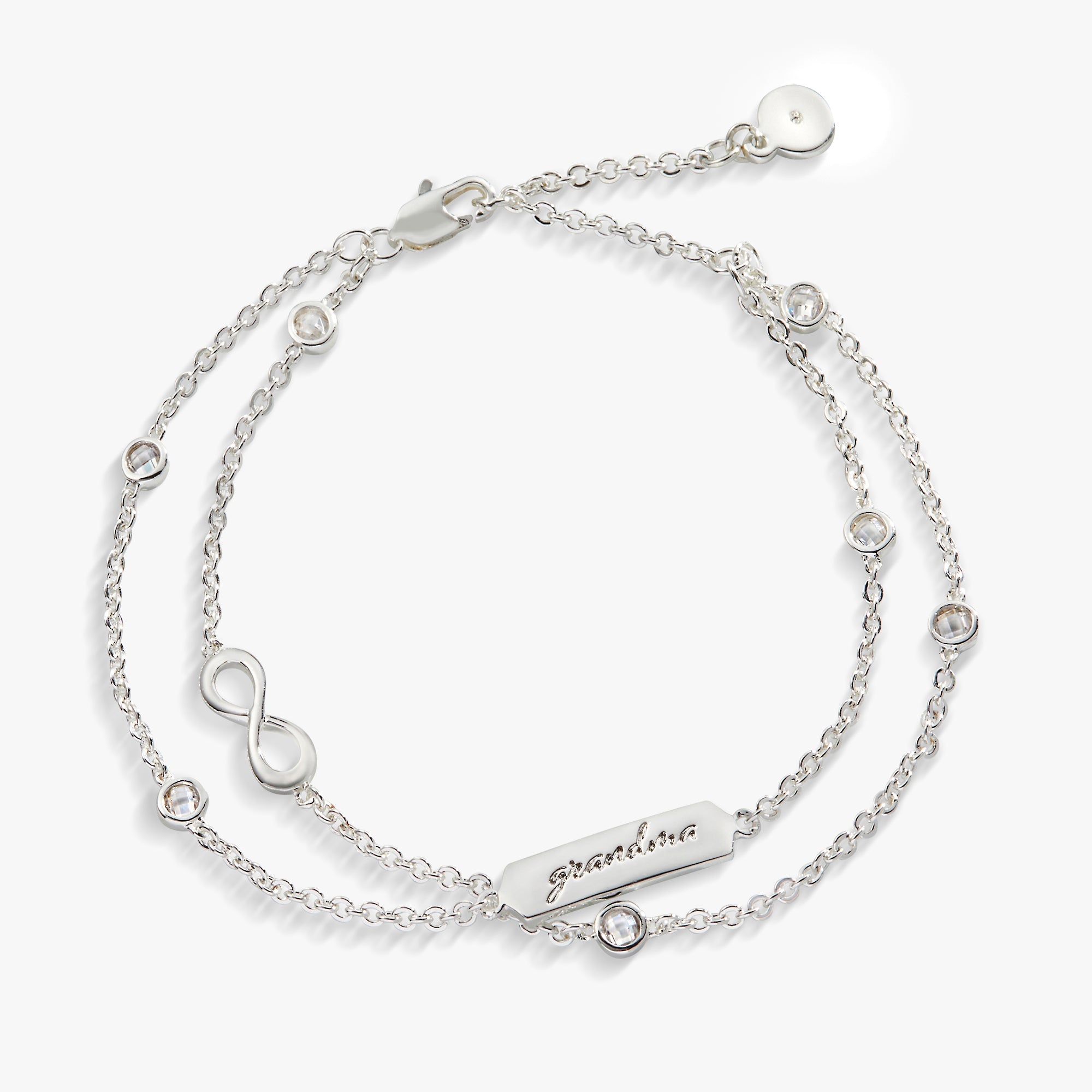 Grandma' Infinity Chain Bracelet, Adjustable Silver | Alex and Ani