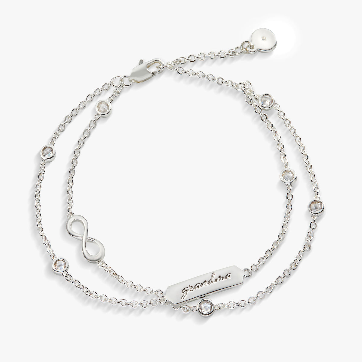 Grandma' Infinity Chain Bracelet, Adjustable Silver | Alex and Ani