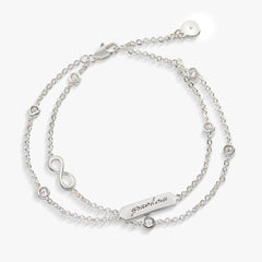 Grandma' Infinity Chain Bracelet, Adjustable Silver | Alex and Ani