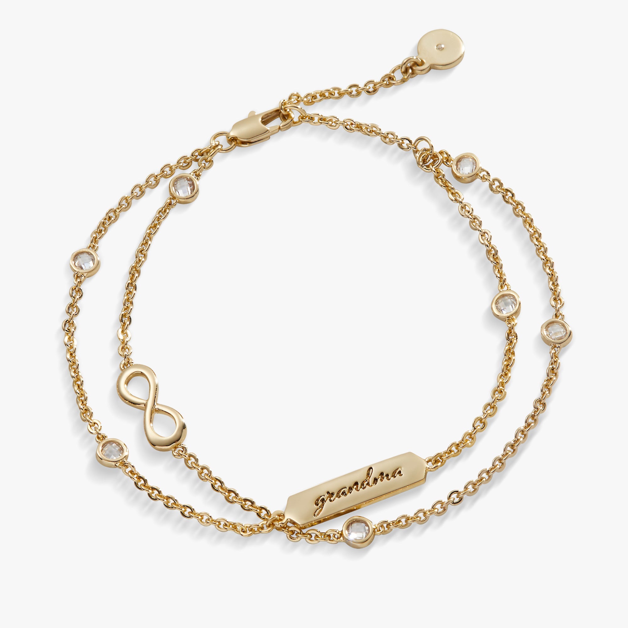 Grandma' Infinity Chain Bracelet, Adjustable Silver | Alex and Ani