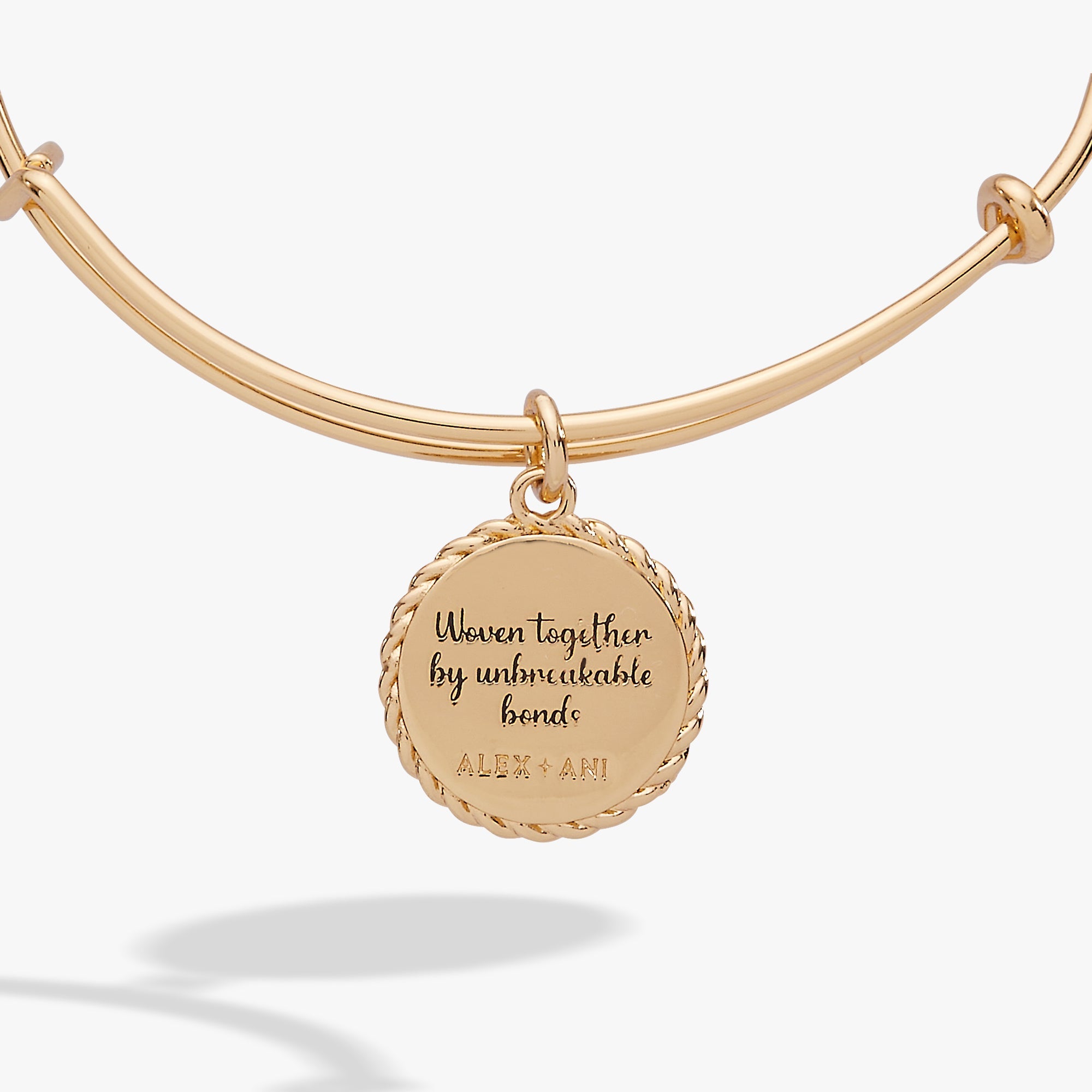 Sister Charm Bangle Gold | Alex and Ani
