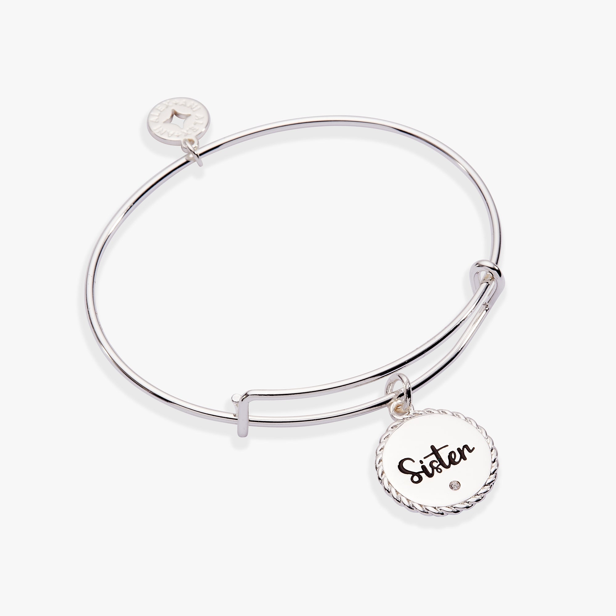 Sister Charm Bangle Gold | Alex and Ani