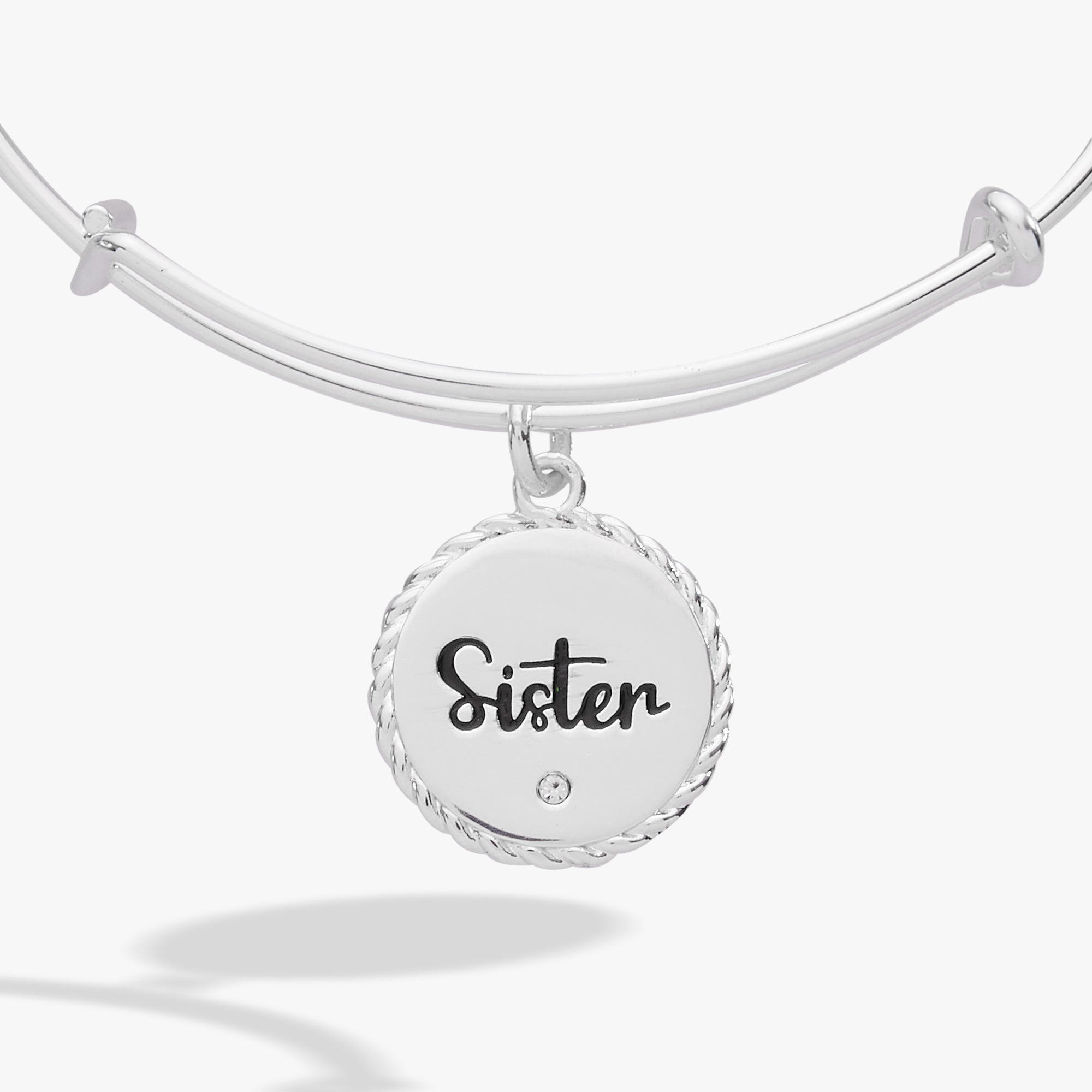 Sister Charm Bangle Gold | Alex and Ani