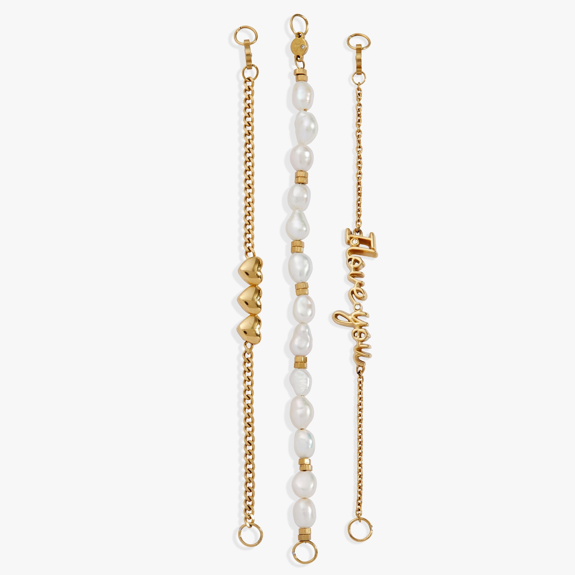 “Home is where the heart is” I Love You Stranded Bracelet Stainless Steel Gold | Alex and Ani